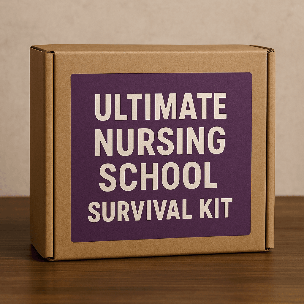 Ultimate nursing school survival kit (illustrative image)