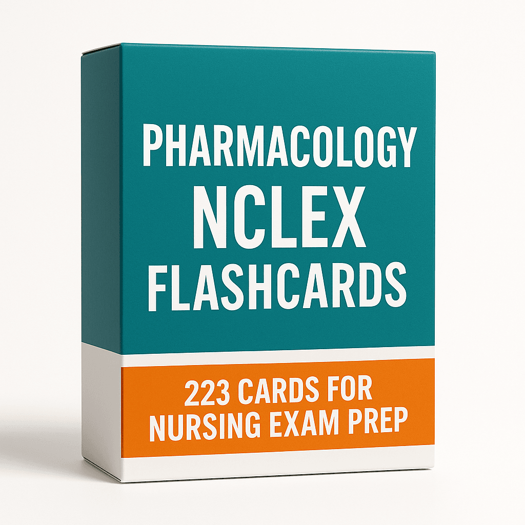 Pharmacology flash cards (illustrative image)