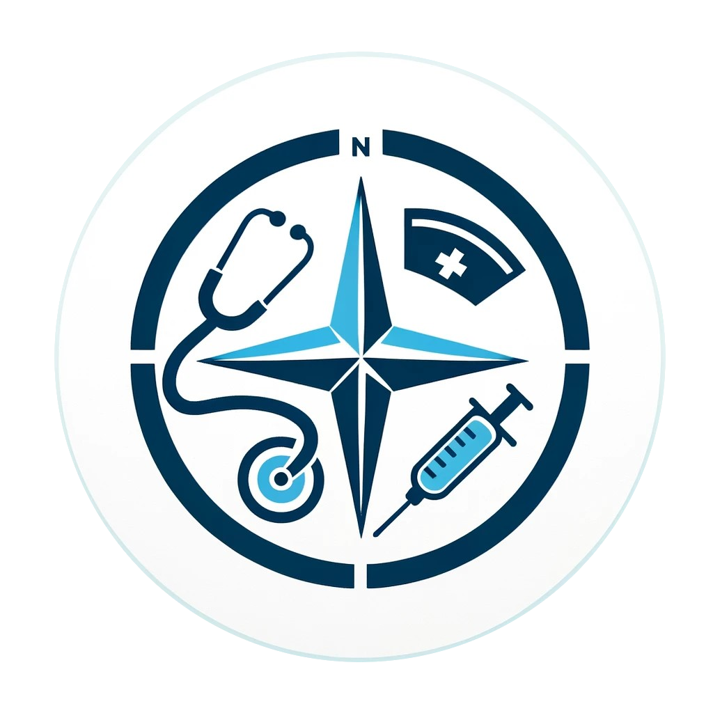 Nurses Compass Logo - Nursing Education Platform
