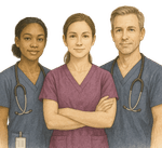 Nurses Compass logo - Nursing Education Platform, NCLEX, EKG Simulator